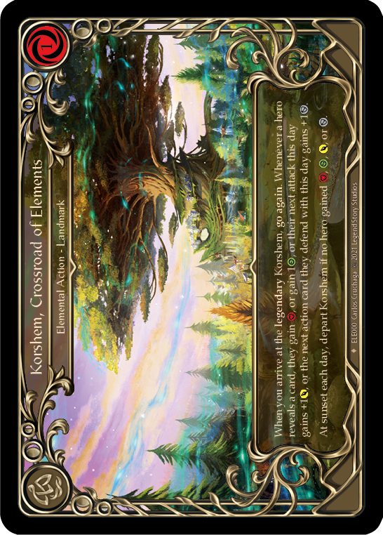 Korshem, Crossroad of Elements - Rainbow Foil - Unlimited Edition