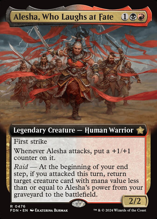 Alesha, Who Laughs at Fate - Extended Art - Legendary (Foil)