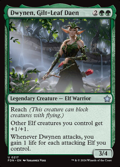 Dwynen, Gilt-Leaf Daen - Legendary (Foil)