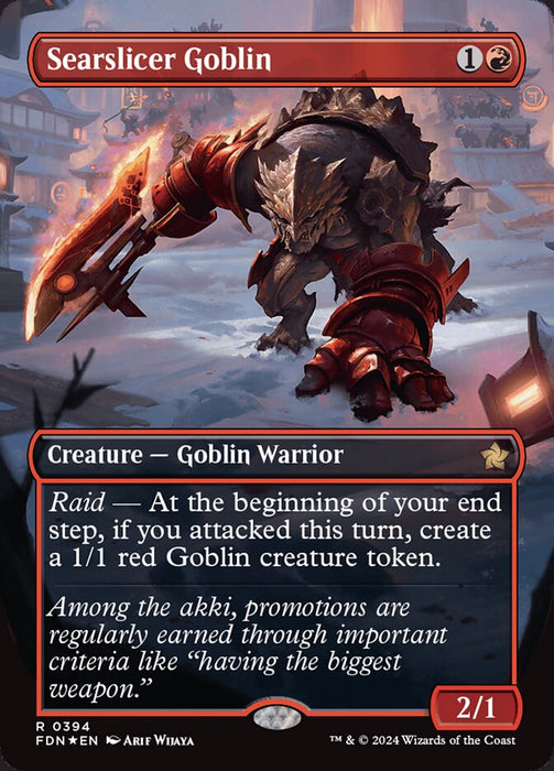 Searslicer Goblin - Borderless - Inverted (Foil)