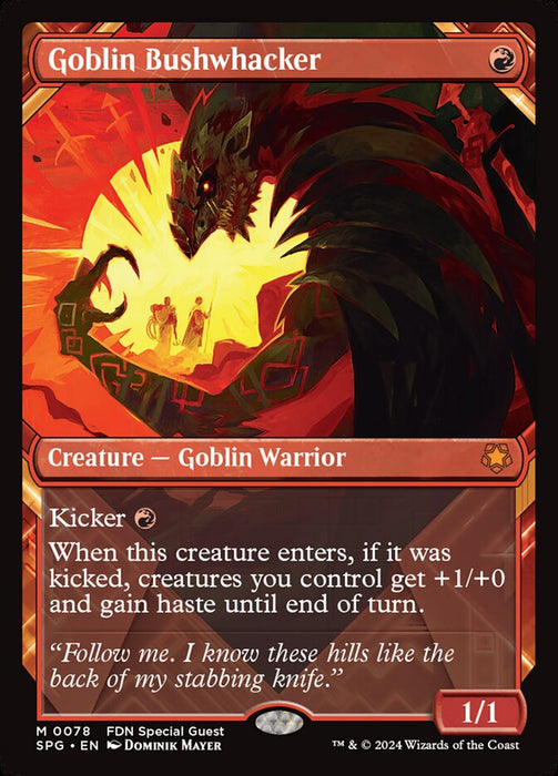 Goblin Bushwhacker - Showcase (Foil)