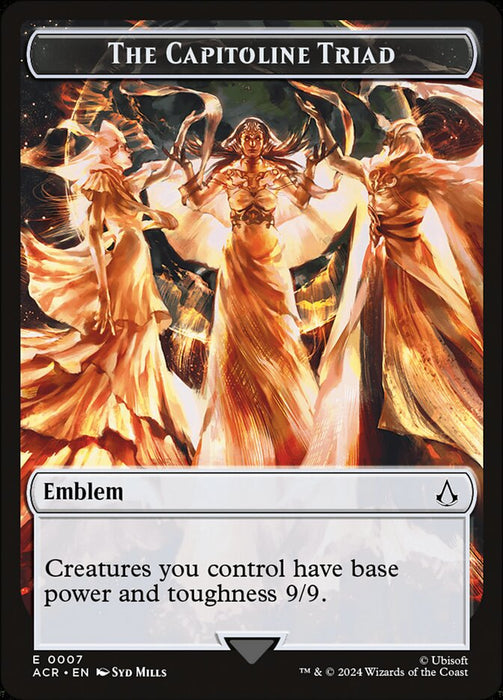 The Capitoline Triad Emblem (Foil)