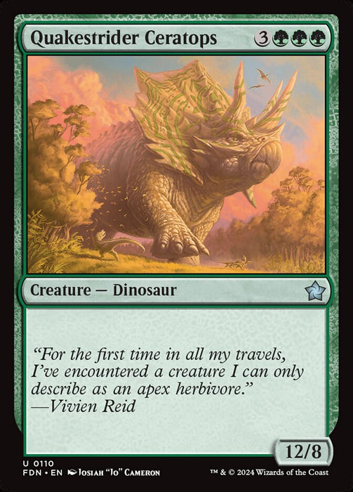 Quakestrider Ceratops (Foil)