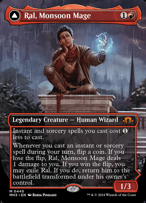 Ral, Monsoon Mage // Ral, Leyline Prodigy - Borderless (Foil)