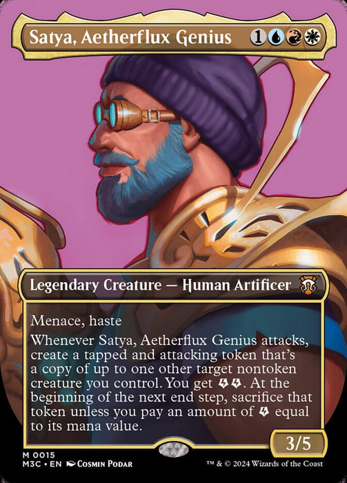 Satya, Aetherflux Genius - Borderless - Legendary- Inverted