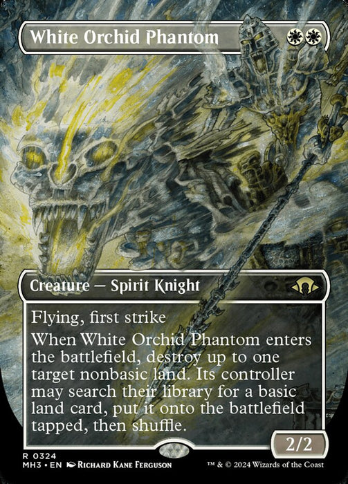 White Orchid Phantom - Borderless (Foil)