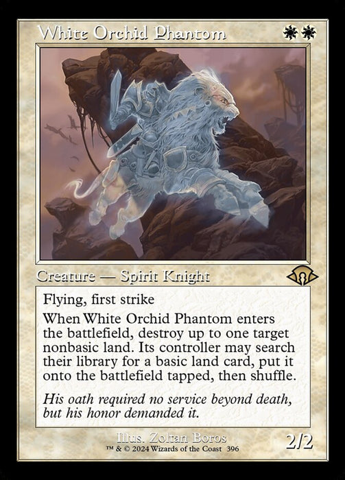 White Orchid Phantom - Retro Frame (Foil)