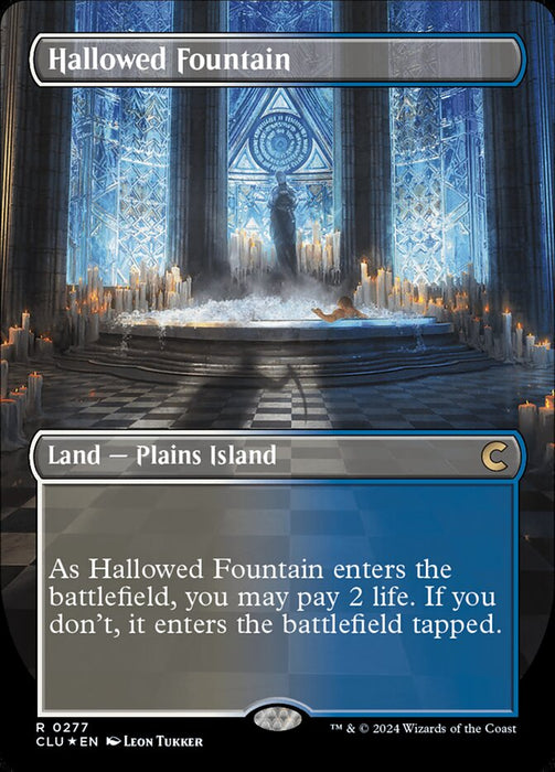 Hallowed Fountain - Borderless - Inverted (Foil)