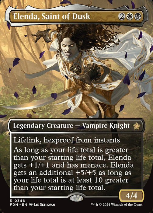 Elenda, Saint of Dusk - Borderless - Legendary - Inverted (Foil)