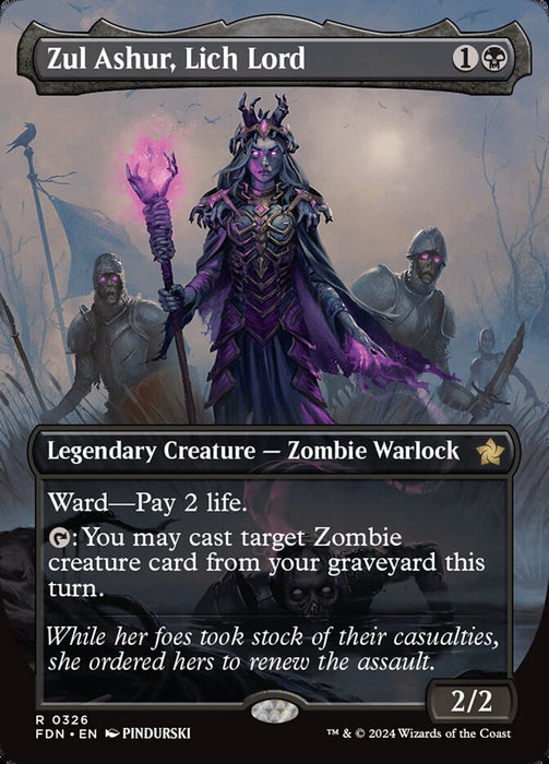 Zul Ashur, Lich Lord - Borderless - Legendary - Inverted