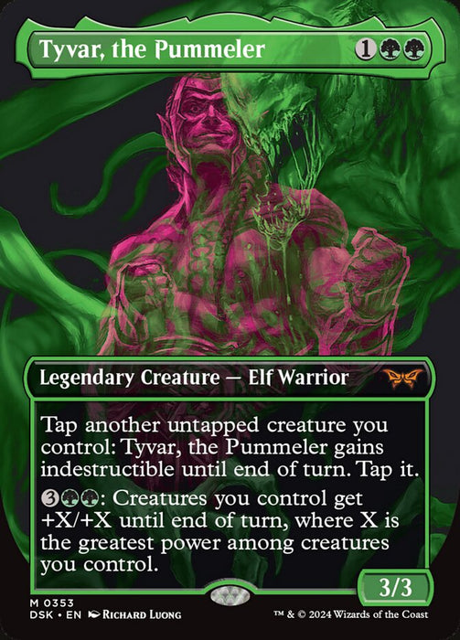 Tyvar, the Pummeler - Borderless - Full Art - Legendary - Inverted