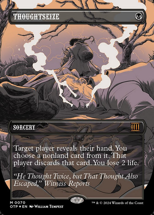 Thoughtseize - Borderless - Textured (Foil)