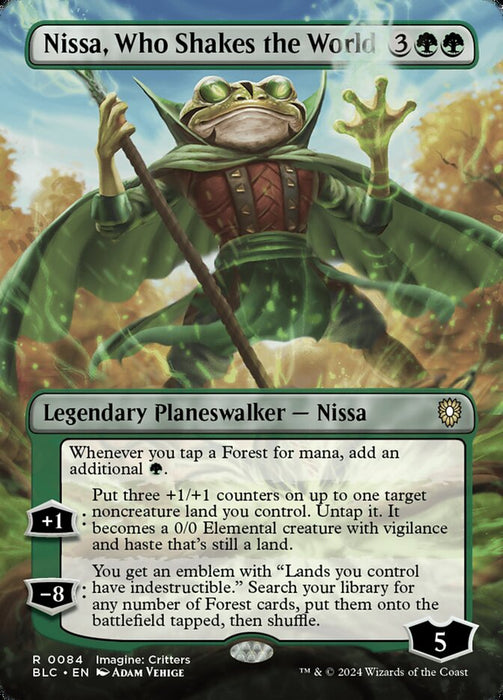 Nissa, Who Shakes the World - Borderless (Foil)