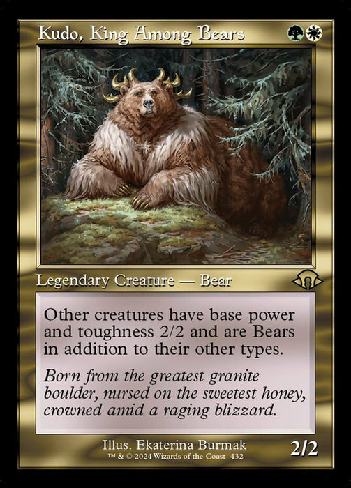 Kudo, King Among Bears - Retro Frame (Foil)