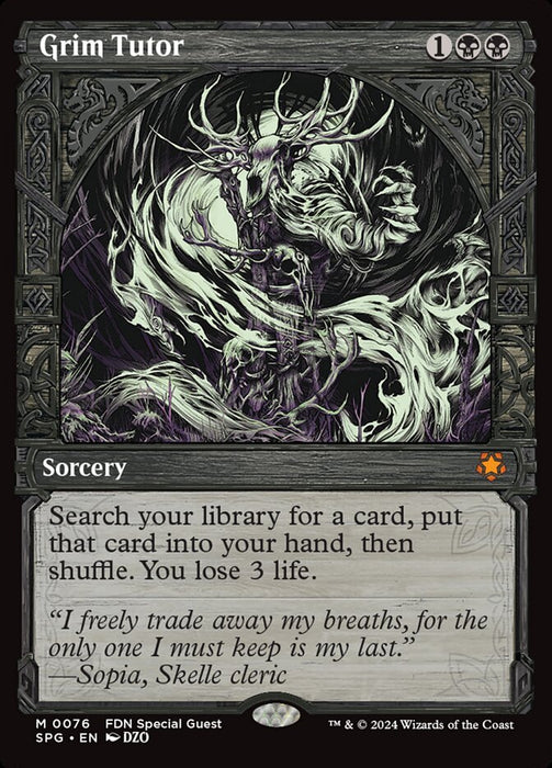 Grim Tutor - Showcase (Foil)