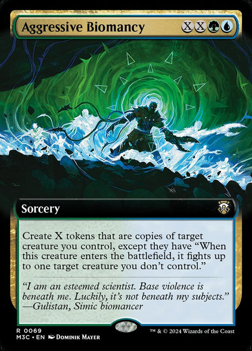 Aggressive Biomancy - Extended Art (Foil)