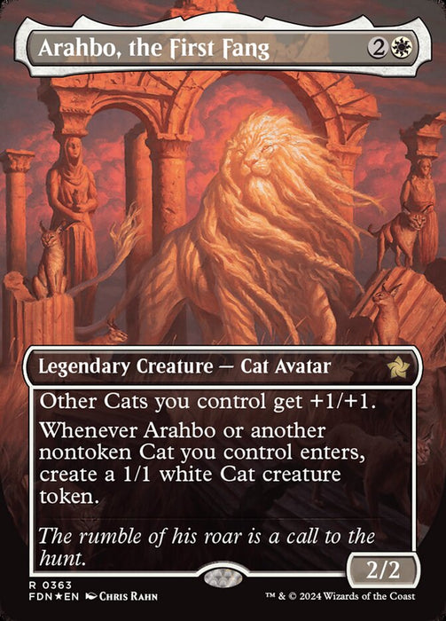 Arahbo, the First Fang - Borderless - Legendary - Inverted (Foil)