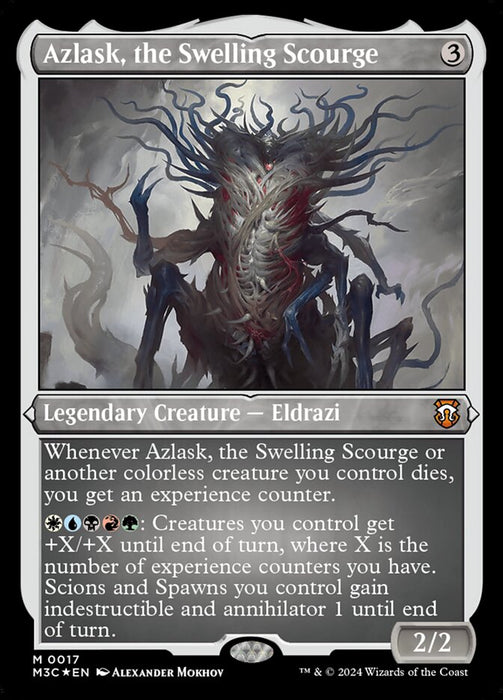 Azlask, the Swelling Scourge - Legendary- Inverted- Etched (Etched Foil)