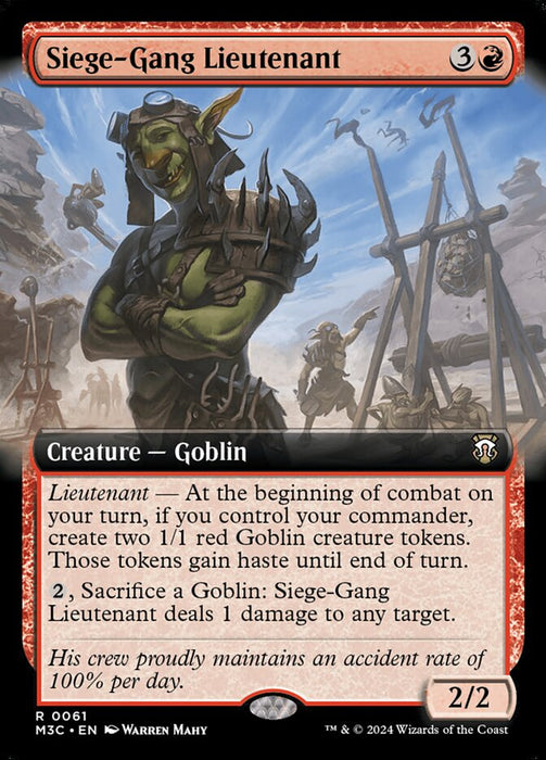 Siege-Gang Lieutenant - Extended Art (Foil)