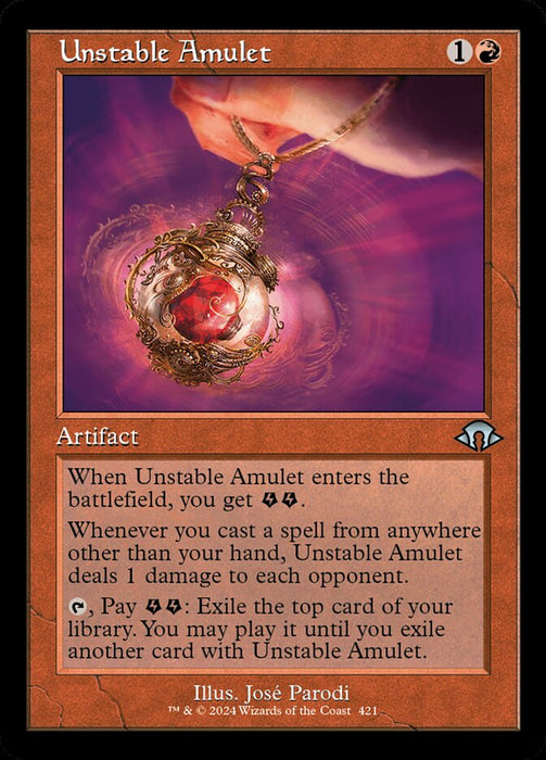 Unstable Amulet - Retro Frame