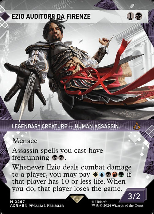 Ezio Auditore da Firenze - Borderless - Legendary- Showcase- Textured (Foil)