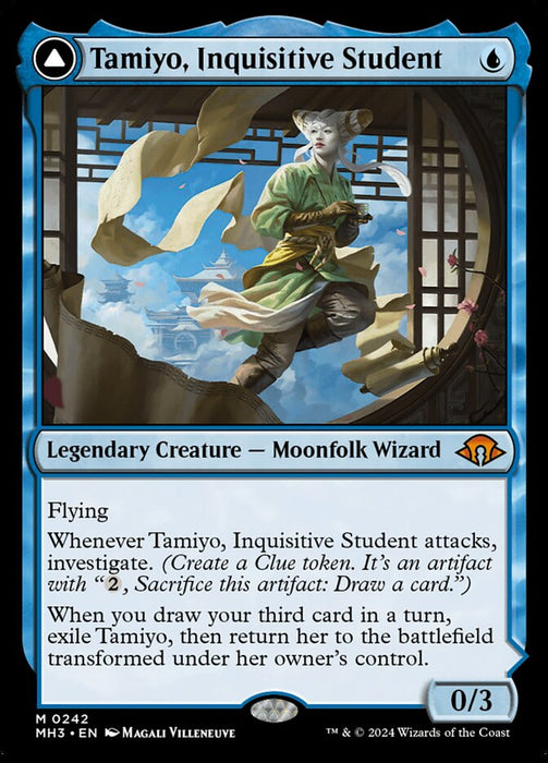 Tamiyo, Inquisitive Student // Tamiyo, Seasoned Scholar (Foil)