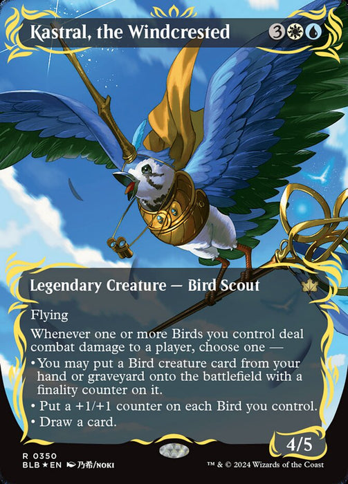 Kastral, the Windcrested - Borderless - Legendary- Showcase (Foil)