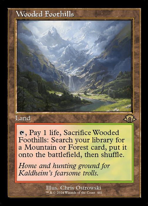 Wooded Foothills - Retro Frame