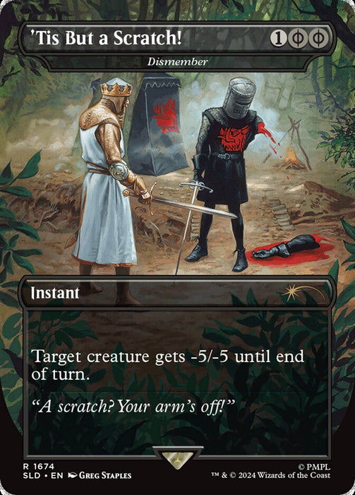 'Tis But a Scratch! - Dismember - Borderless - Full Art - Inverted (Foil)