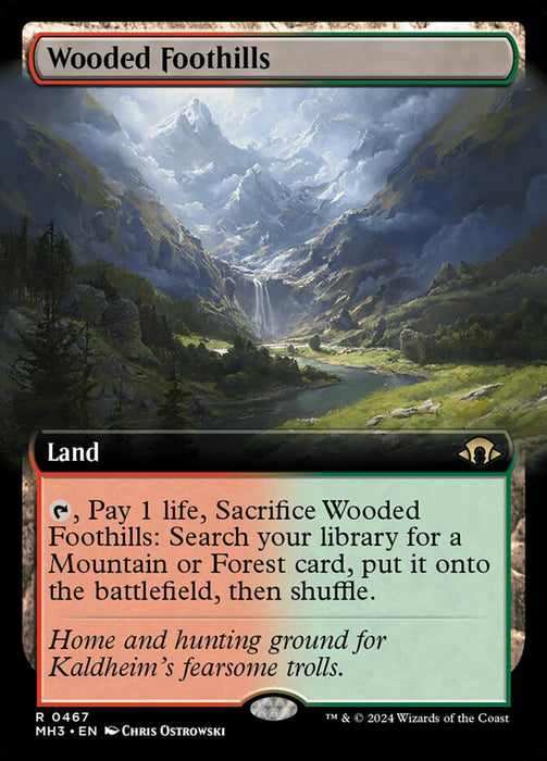 Wooded Foothills - Extended Art (Foil)