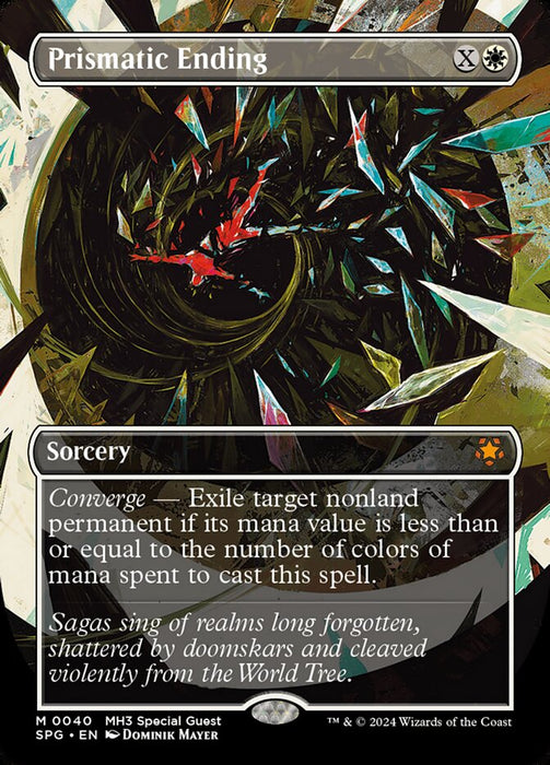 Prismatic Ending - Borderless - Inverted (Foil)