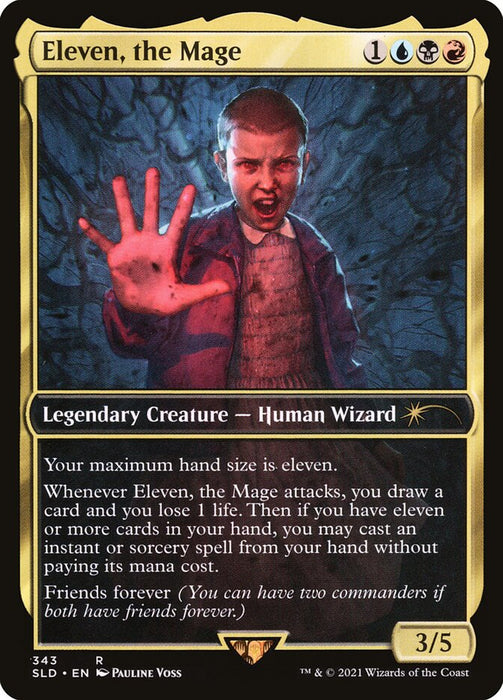 Eleven, the Mage - Cecily, Haunted Mage - Full Art - Legendary - Inverted