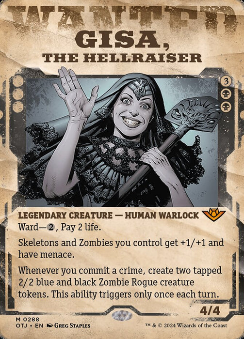 Gisa, the Hellraiser - Borderless - Showcase- Legendary (Foil)