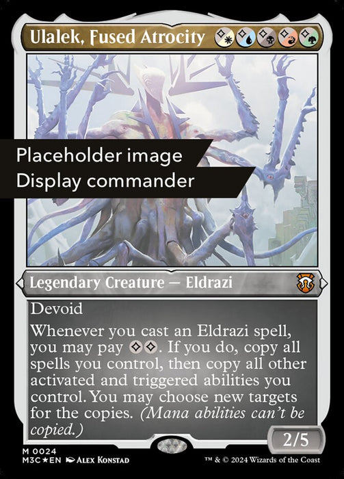 Ulalek, Fused Atrocity - Inverted- Etched- Legendary- Etched (Etched Foil)