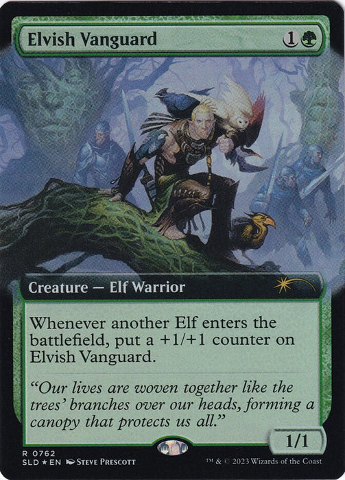 Elvish Vanguard - Extended Art (Foil)