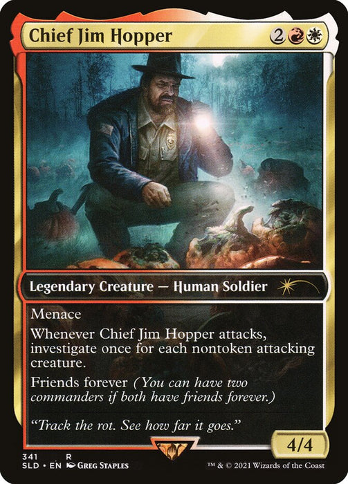 Chief Jim Hopper - Sophina, Spearsage Deserter - Full Art - Legendary - Inverted (Foil)