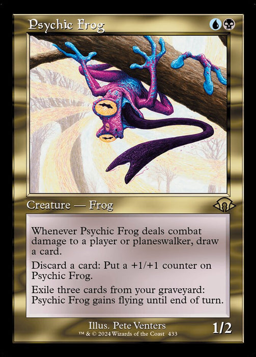 Psychic Frog - Retro Frame (Foil)