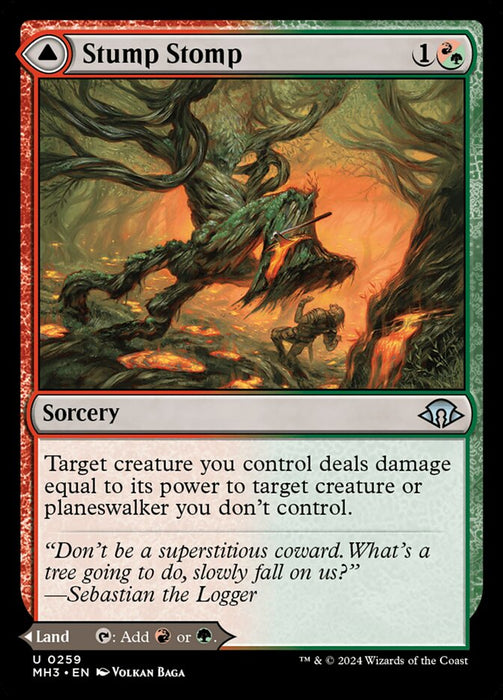 Stump Stomp // Burnwillow Clearing (Foil)