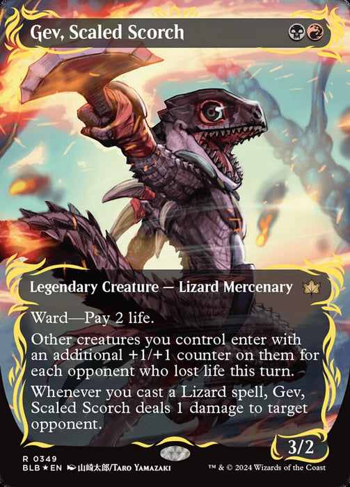 Gev, Scaled Scorch - Borderless - Legendary- Showcase (Foil)