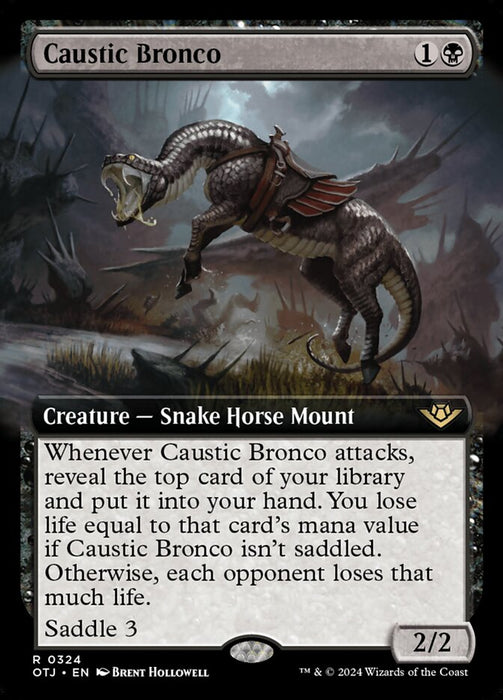 Caustic Bronco - Extended Art (Foil)