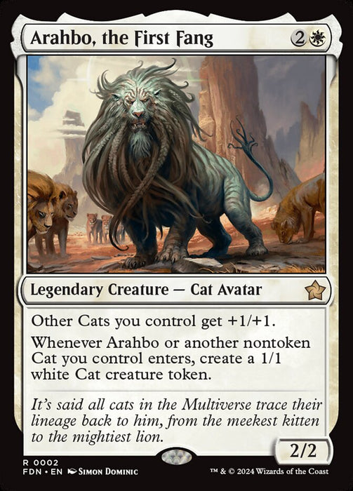 Arahbo, the First Fang - Legendary (Foil)