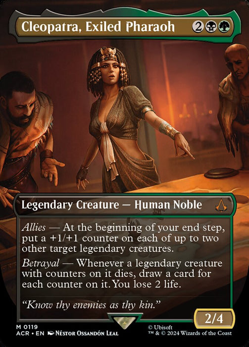 Cleopatra, Exiled Pharaoh - Borderless - Legendary (Foil)