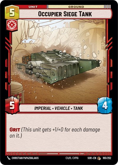 Occupier Siege Tank - Foil