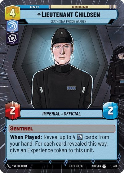 Lieutenant Childsen - Death Star Prison Warden (Hyperspace) - Foil