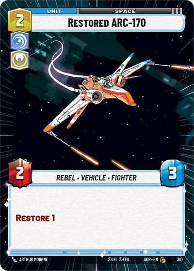 Restored ARC-170 (Hyperspace) - Foil