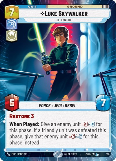 Luke Skywalker - Jedi Knight (Hyperspace) - Foil