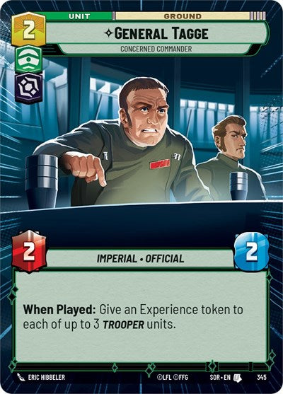 General Tagge - Concerned Commander - Hyperspace - Foil