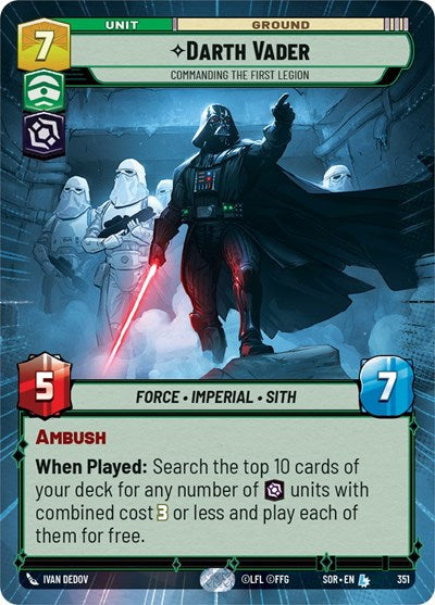 Darth Vader - Commanding the First Legion - Hyperspace - Foil