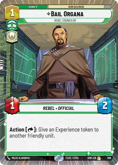 Bail Organa - Rebel Councilor (Hyperspace) - Foil