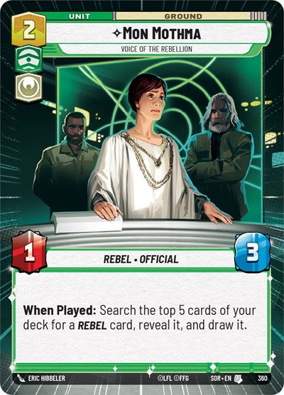 Mon Mothma - Voice of the Rebellion (Hyperspace) - Foil